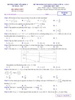 De khao sat toan 12 lan 1 nam 2022 2023 truong thpt yen dinh 2 thanh hoa