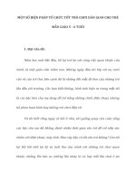 Skkn một số biện pháp tổ chức tốt trò chơi dân gian cho trẻ mẫu giáo 5   6 tuổi