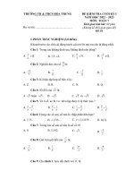 Đề thi học kì 1 môn Toán lớp 7 năm 2022-2023 - Trường TH&THCS Hóa Trung