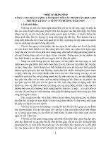 Skkn một số biện pháp một số biện pháp nâng cao chất lượng làm quen với tác phẩm văn học cho trẻ mẫu giảo 5   6 tuổi ở trường mầm non