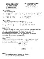Đề thi học kì 1 môn Toán lớp 7 năm 2022-2023 - Trường chuyên Hà Nội – Amsterdam