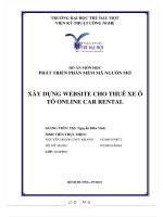 Đề tài xây dựng website cho thuê xe ô tô online car rental