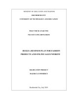 (Đồ án tốt nghiệp) Xây dựng kế hoạch kinh doanh sản phẩm thời trang và website bán hàng trực tuyến Healing Boutique