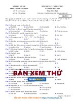 19  đề thi thử tn thpt 2023   môn hóa học   kscl trường trần đăng ninh   hà nội   bản word có giải image marked