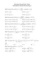 Bai tap ve phuong phap bien doi so tim nguyen ham dang 1 co dap an chon loc t4cvj