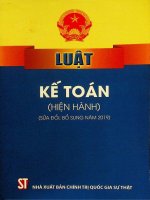 Luật kế toán (hiện hành) (sửa đổi, bổ sung năm 2019)
