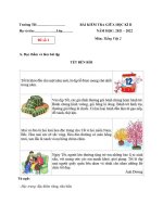 Bo de thi giua hoc ki 2 mon tieng viet lop 2 sach ket noi