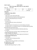 Giao an sinh hoc 8 bai 37 thuc hanh tieu chuan mot khau phan cho truoc moi nhat