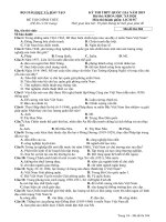 De thi thpt quoc gia mon lich su nam 2019 ma de 304