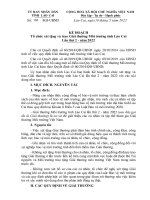 KẾ HOẠCH Tổ chức xét tặng và trao Giải thưởng Môi trường tỉnh Lào Cai Lần thứ 2 - năm 2022