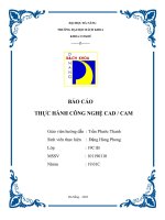 Báo Cáo Thực Hành Công Nghệ Cad  Cam  Chọn Và Trình Bày Chi Tiết Các Bước Vẽ Chi Tiết..docx
