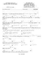 Đề thi thpt môn toán năm 2023 (96)