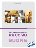 BÀI GIẢNG  Nghiệp vụ buồng phòng Hiệp hội du lịch việt nam
