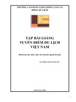 Tập bài giảng Tuyến điểm du lịch Việt Nam (Dành cho học sinh, sinh viên chuyên ngành du lịch)