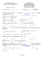 Đề thi thpt môn toán năm 2023 (93)