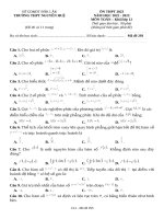 Đề thi thpt môn toán năm 2023 (45)