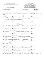 Đề thi thpt môn toán năm 2023 (78)