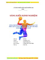 Skkn thcs thể dục dùng phương pháp trò chơi để nâng cao hiệu quả luyện tập môn bóng rổ cho học sinh