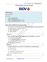 Giai de thi mau de thi de thi mau bidv 2016 key