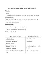 Giao an toan 5 bai chia mot so tu nhien cho mot so thap phan moi nhat cv5555