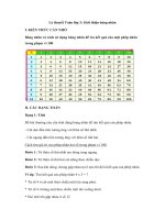 Ly thuyet toan lop 3 gioi thieu bang nhan