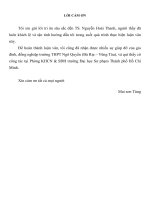 Luận văn thế giới nghệ thuật trong tùy bút của đỗ chu