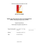 Nghiên cứu chế tạo tấm lọc trên cơ sở nanographenes (GNPs). Ứng dụng trong lọc bụi và VOCs