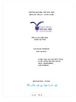 Tiểu luận môn học thiết kế web xây dựng website bán xe máy