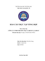 Báo cáo thực tập khoa Đào tạo quốc tế tại Công ty tnhh thương mại và dịch vụ alibao