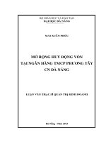 (Luận văn thạc sĩ) xây dựng mô hình kế toán trách nhiệm trong các doanh sản xuất sữa việt nam