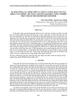 Sự hài lòng của sinh viên và chất lượng đào tạo tại Khoa Tài chính - Kế toán, trường Đại học Công nghiệp Thực phẩm Thành phố Hồ Chí Minh