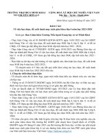 Báo cáo về việc lựa chọn sgk lớp 4