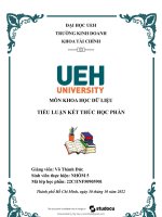 Tiểu luận môn khoa học dữ liệu