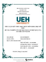 Nghiên cứu dự báo nguy cơ đột quỵ của cơ thể con người ( tiểu luận kết thúc học phần môn khoa học dữ liệu)