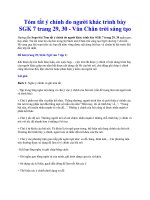 Tóm tắt ý chính do người khác trình bày sgk 7 trang 29, 30   văn chân trời sáng tạo