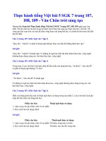 Thực hành tiếng việt bài 5 sgk 7 trang 107, 108, 109   văn chân trời sáng tạo