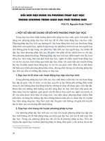 Đổi mới nội dung và phương pháp dạy học trong chương trình giáo dục phổ thông mới