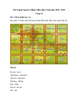 Đề thi trạng nguyên tiếng việt lớp 2 năm 2018 2019   vòng 14