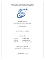 Đồ án nhập môn công nghệ phần mềm đề tài QUẢN LÝ NHÂN SỰ