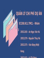 Seminar3 quản lí chi phí