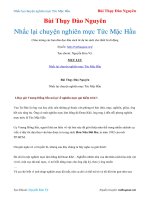 Nhắc lại chuyện nghiên mực tức mặc hầu   bùi thụy đào nguyên