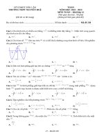 ĐÊ ÔN THI THPTQG MÔN TOÁN LỚP 12