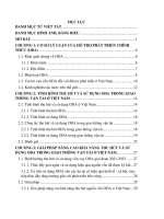 Thu hút và s̉ ḍng nguồn vốn oda trong lĩnh vực giao thông vận tải ở việt nam