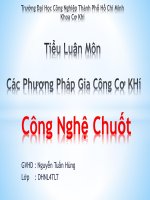 Tiểu Luận Môn : Các Phương Pháp Gia Công  Cơ Khí- Đề tài : công nghệ chuốt