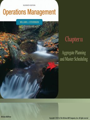 Lecture operations management chapter 11 aggregate planning and master ...