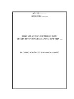 Đề Cương- Khảo Sát An Toàn Người Bệnh Được Vận Chuyển Cấp Cứu.docx