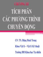 Bài giảng Cơ lý thuyết: Chương 3 - TS. Đặng Hoài Trung