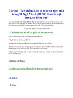 Tác giả   tác phẩm  lắc ki thực sự may mắn trang 91 ngữ văn 6 (hcst, tóm tắt, nội dung, sơ đồ tư duy)