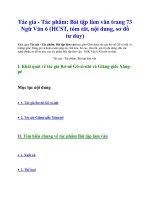 Tác giả   tác phẩm  bài tập làm văn trang 73 ngữ văn 6 (hcst, tóm tắt, nội dung, sơ đồ tư duy)