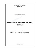demo Luận văn thạc sĩ luật học quyền sử dụng đất trong các khu công nghiệp ở việt nam